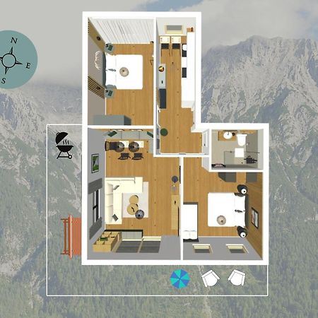 Die Karwendelsuite - 5 Sterne Fewo Mit Bestem Bergblick, Zentrumsnah & Ruhig Gelegen, Familienfreundlich Mittenwald Zewnętrze zdjęcie